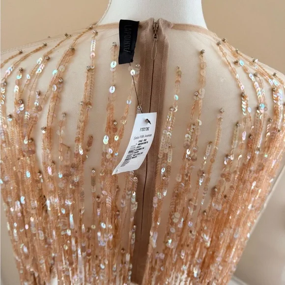 Elegant Gold Sequin Crop Top - Picture 6 of 13